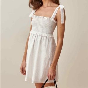 Reformation Dawson Dress White